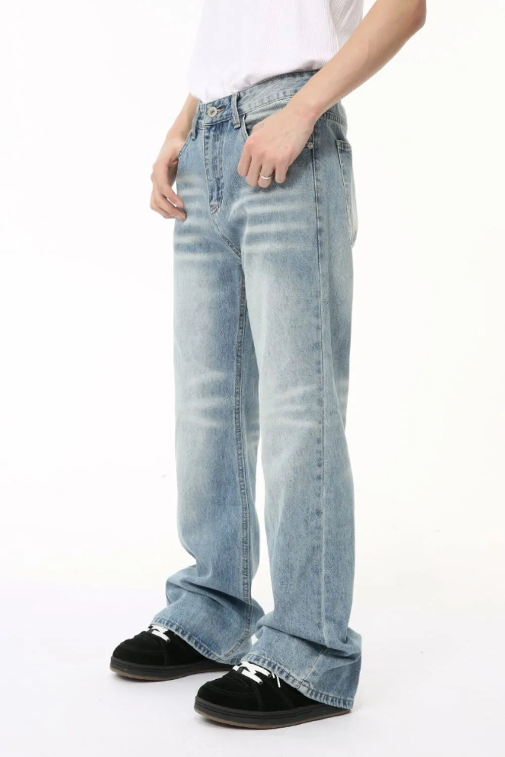 Premium Baggy Jeans with Pockets - Japanese Denim