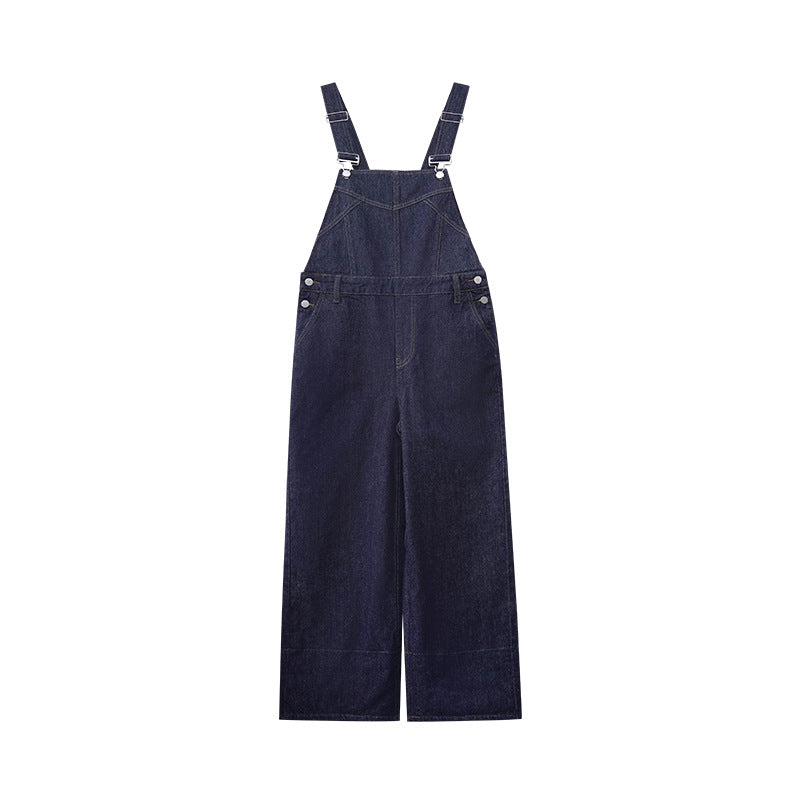 Premium Japanese Denim Wide-Leg Overalls with Unique Design for Modern Style