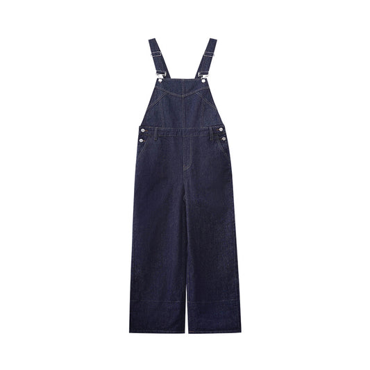 Premium Japanese Denim Wide-Leg Overalls with Unique Design for Modern Style
