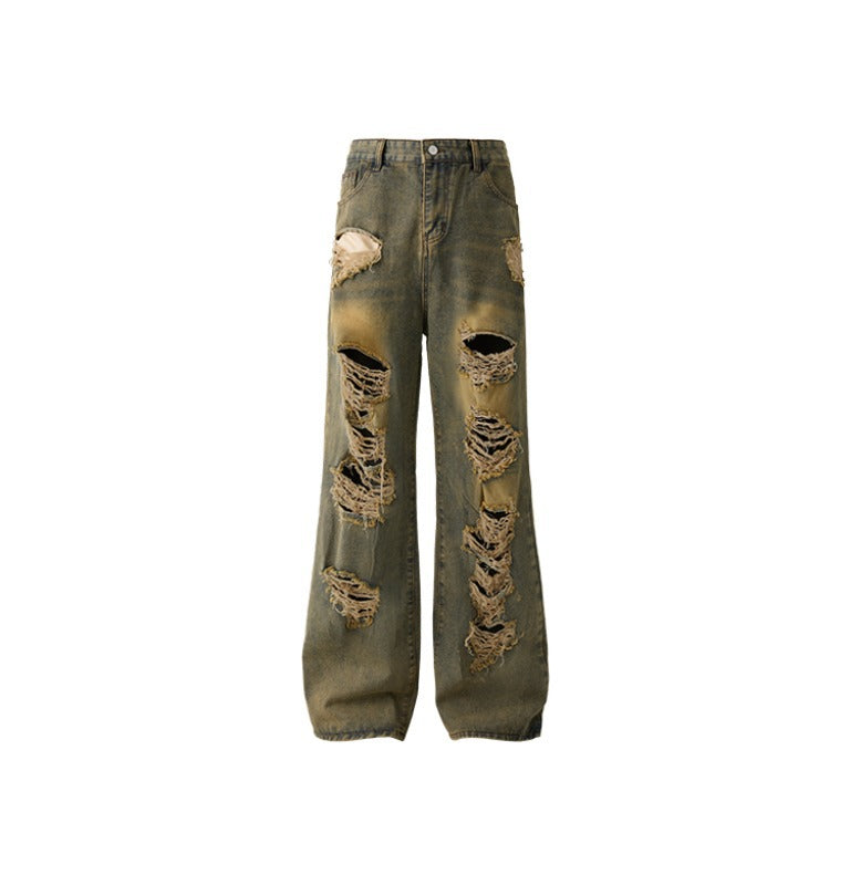 Cowboy Loose Design Vibe Beggar Pants for Men and Women