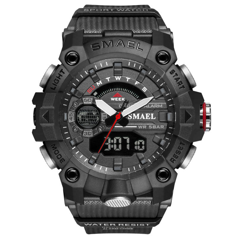 Men's Military Sport Watches - 50M Waterproof Wristwatch Stopwatch Alarm LED
