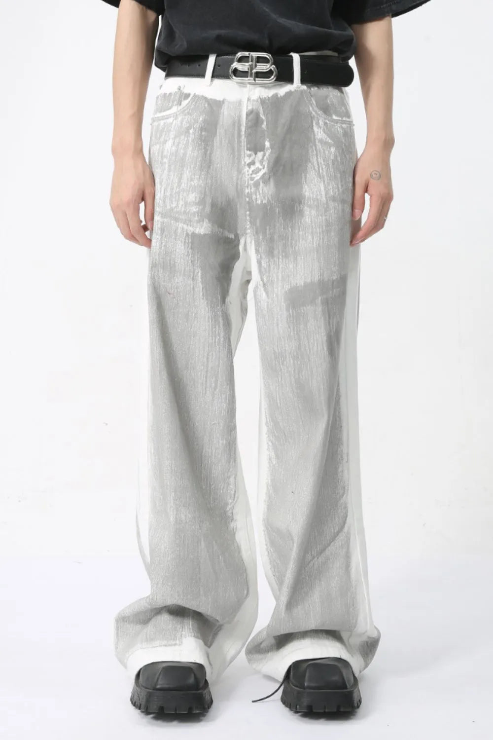 Premium Wide Leg Jeans with Pockets