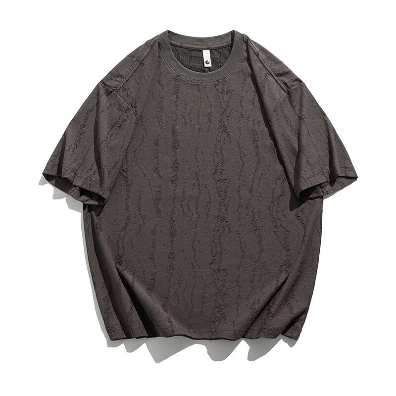 Vintage Textured - Loose Short Sleeved T-Shirt