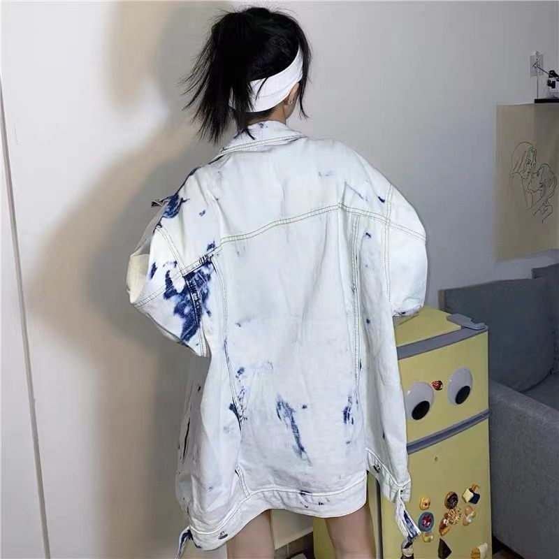 Women’s Loose Gradient Denim Jacket