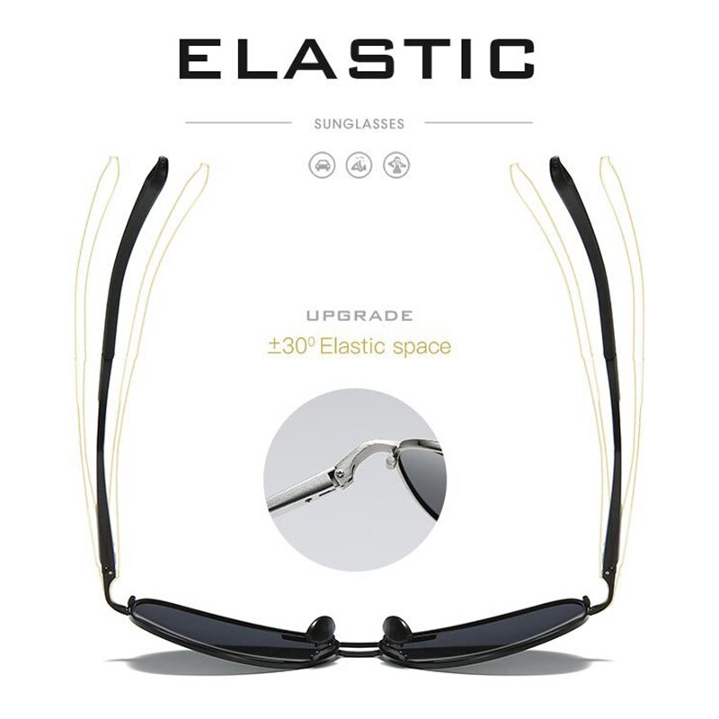 Polarized Aluminum Magnesium Aviator Style Sunglasses