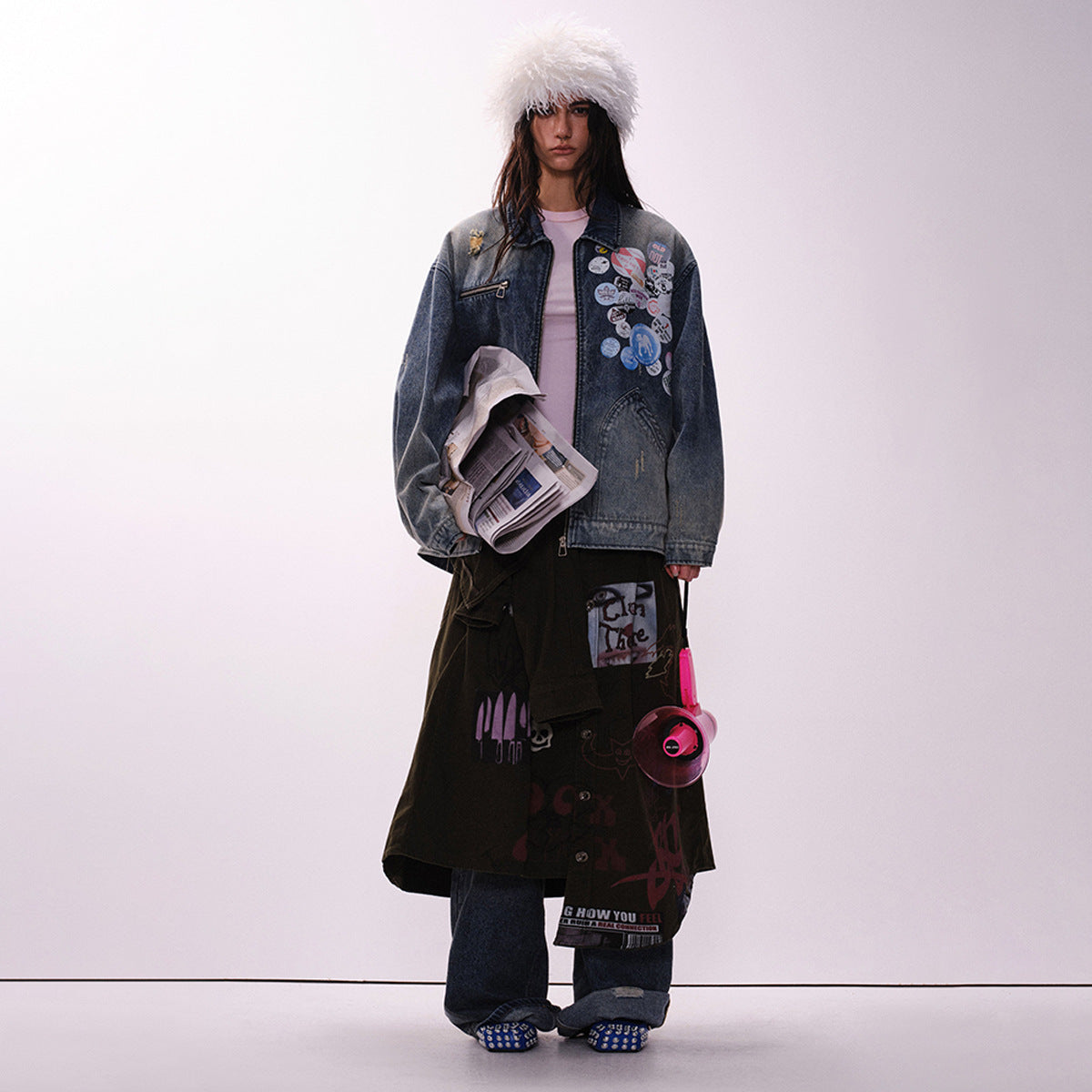 Color Changing Washed Denim Jacket