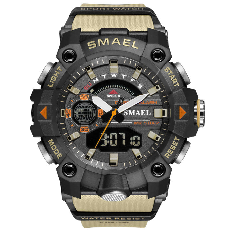 Men's Military Sport Watches - 50M Waterproof Wristwatch Stopwatch Alarm LED