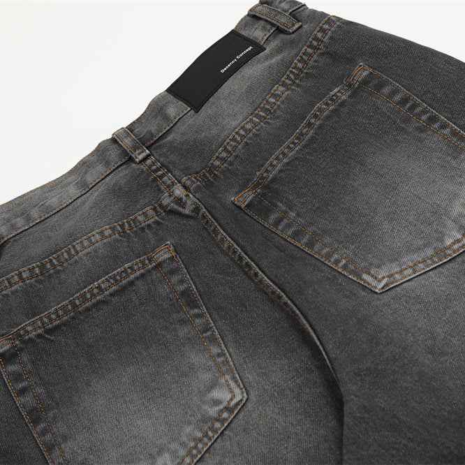 Straight Leg Loose Fit Denim Pants