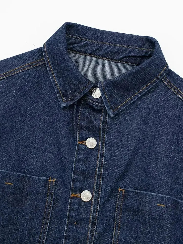 Women's Denim Jacket 2 Piece Set