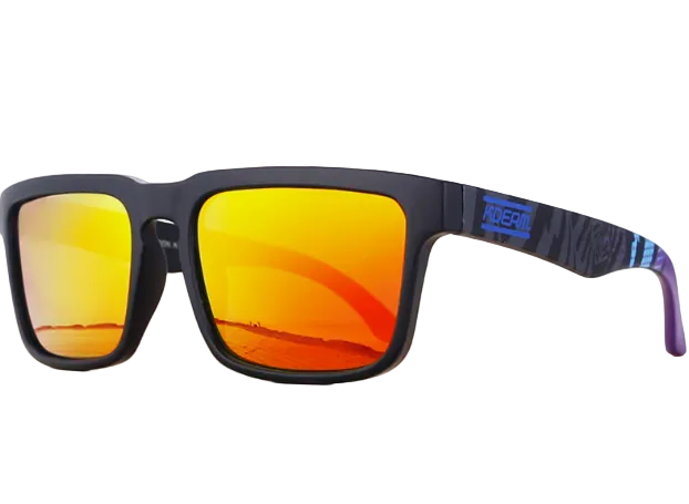 Polarized Sunglasses for Men and Women with Reflective Coating and Square Design - Brand Designer UV400