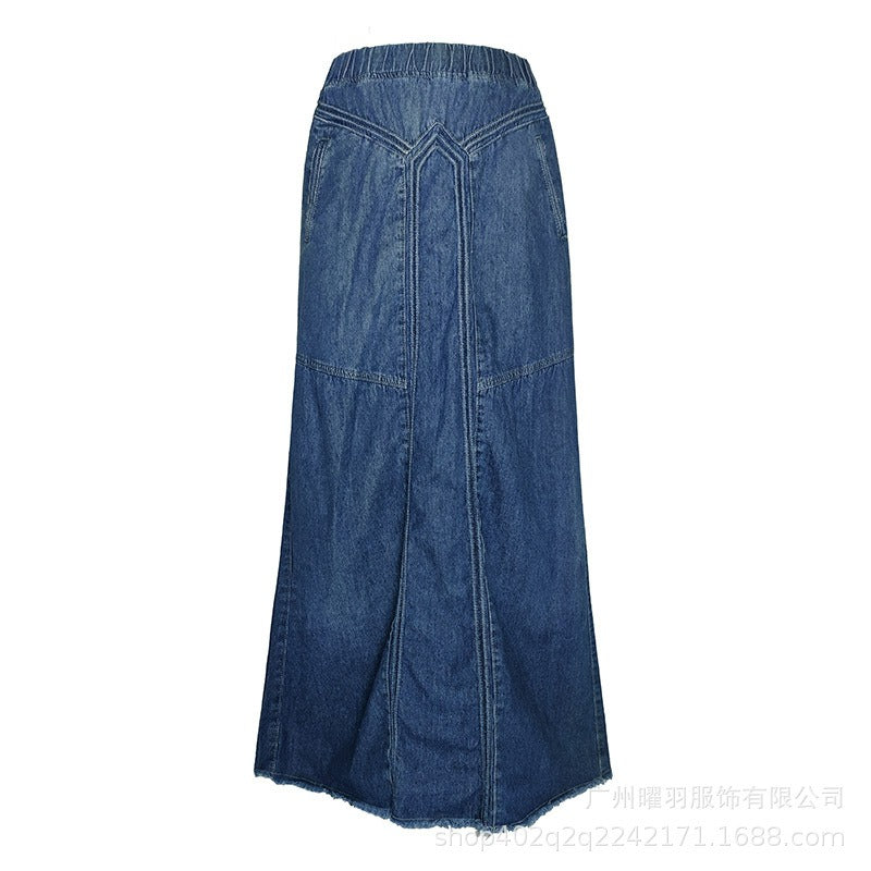 Premium Japanese Denim A-Line Skirt for Women