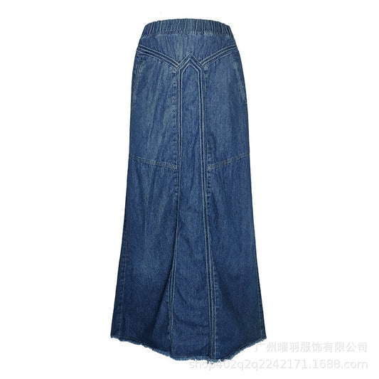 Premium Japanese Denim A-Line Skirt for Women