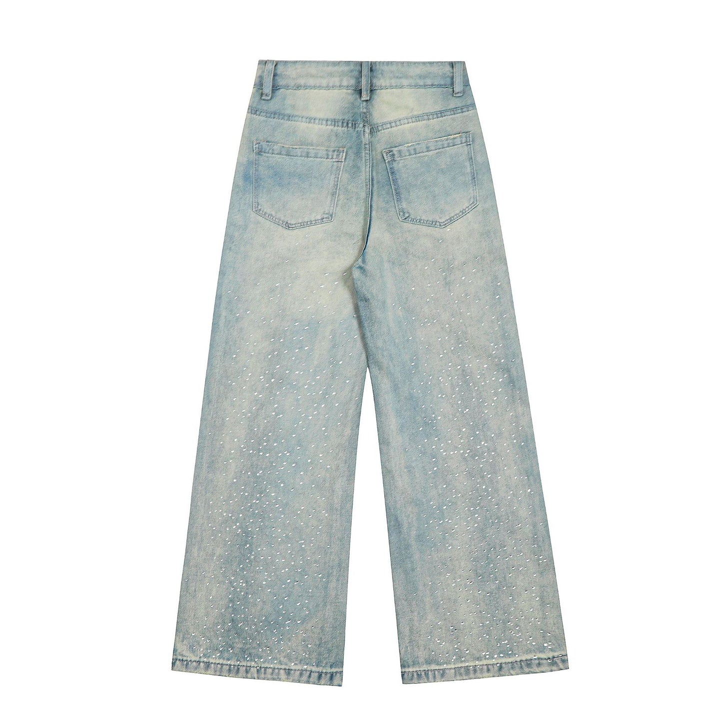 High-Street Unique Design Denim Long Pants
