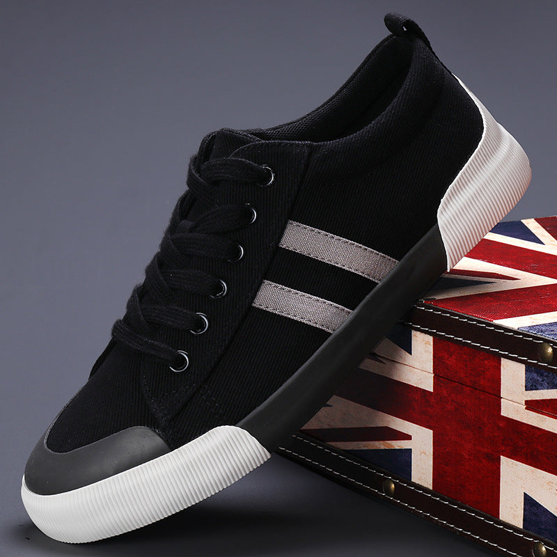 Men's Lightweight Breathable Canvas Low Top Sneakers