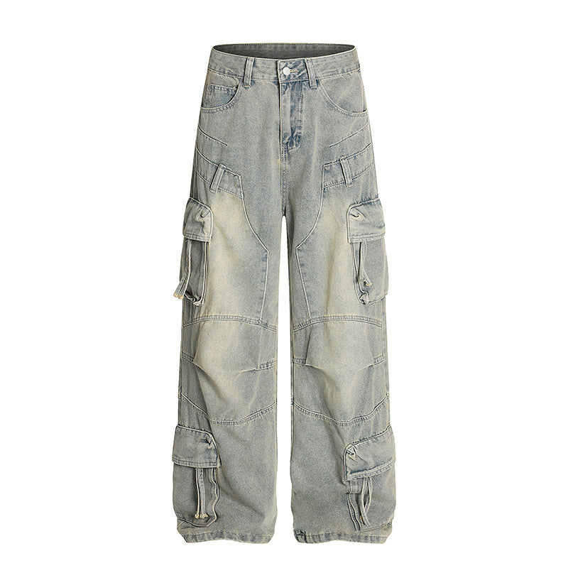 Heavy Industry Multi Pocket Workwear Jeans