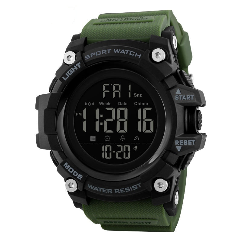 Waterproof LED Electronic Digital Wristwatch Stopwatch
