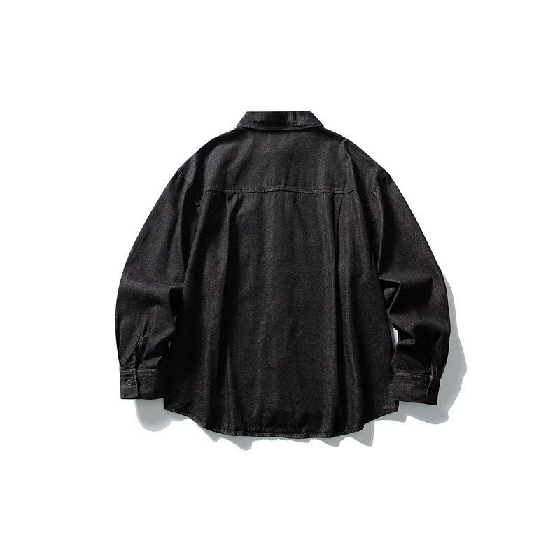 Washed Casual Denim Shirt