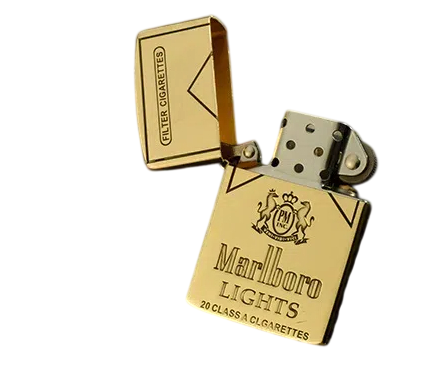 Kerosene Lighter with Deep Carving Five-Sided Laser Engraving