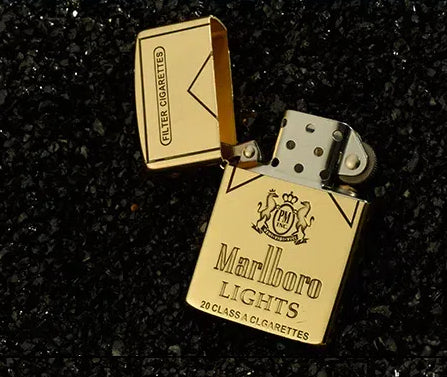 Kerosene Lighter with Deep Carving Five-Sided Laser Engraving
