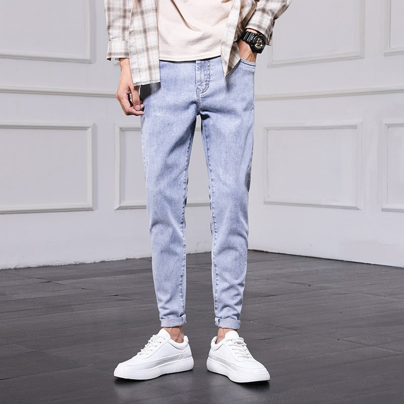 Men's Premium Korean Style Denim Pencil Pants