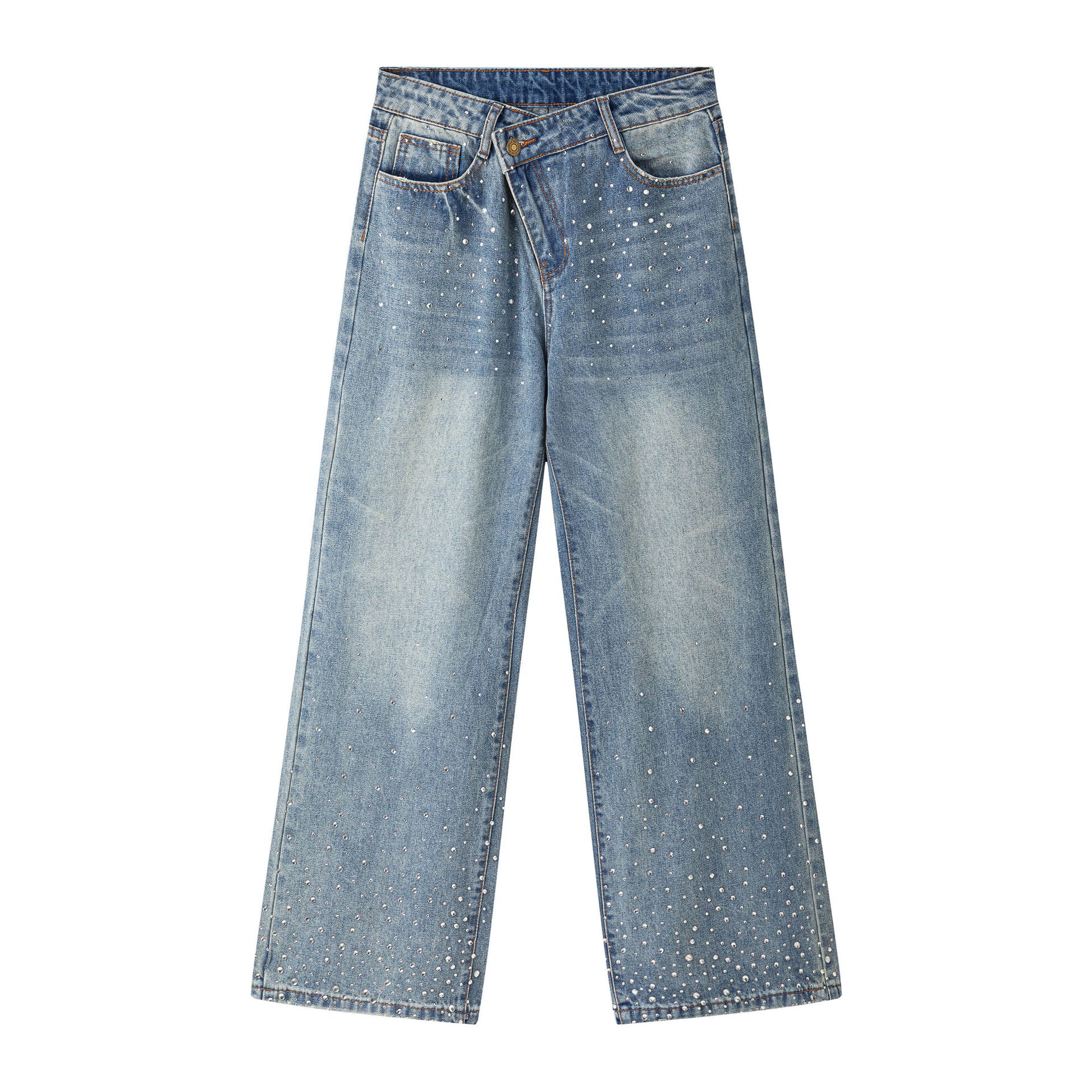 Premium Straight Leg Jeans - Vintage Casual Pants