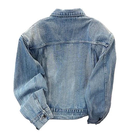 Shoulder Padded Denim Jacket
