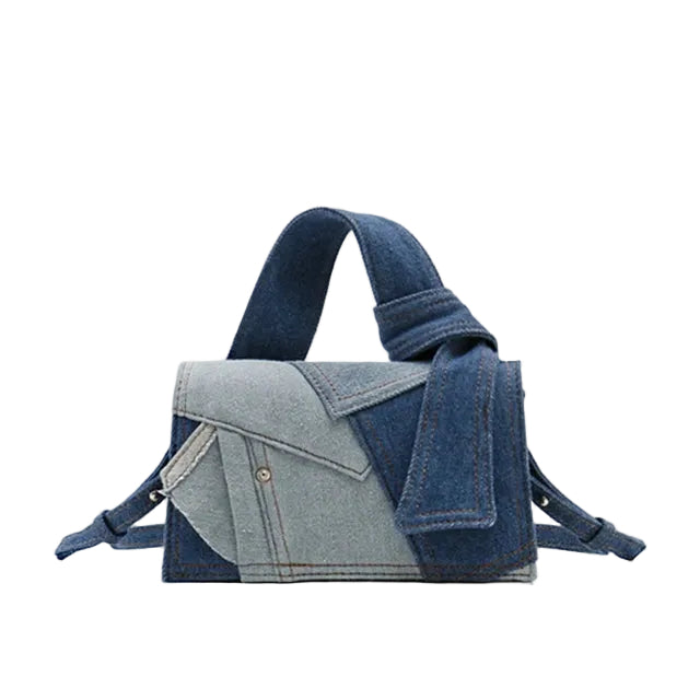 Luxury Patchwork Canvas Shoulder Bag for Women