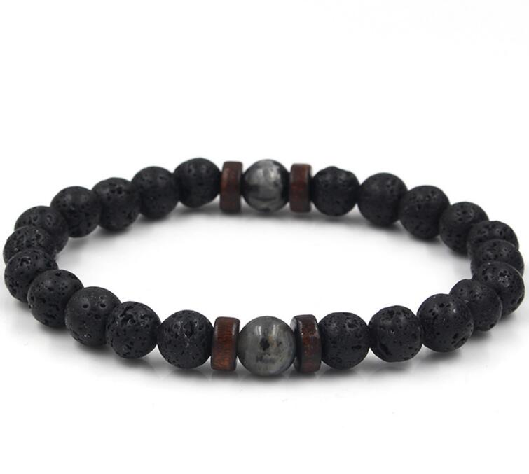 Men's Tibetan Buddha Bracelet - Natural Moonstone Bead