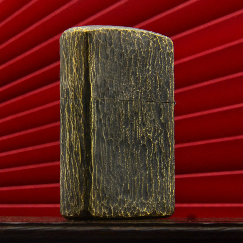 Brass Side Skull Kerosene Lighter