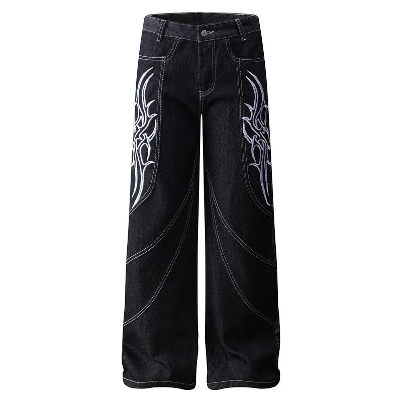 Straight Jeans Street VIBE Loose Long Pants Men