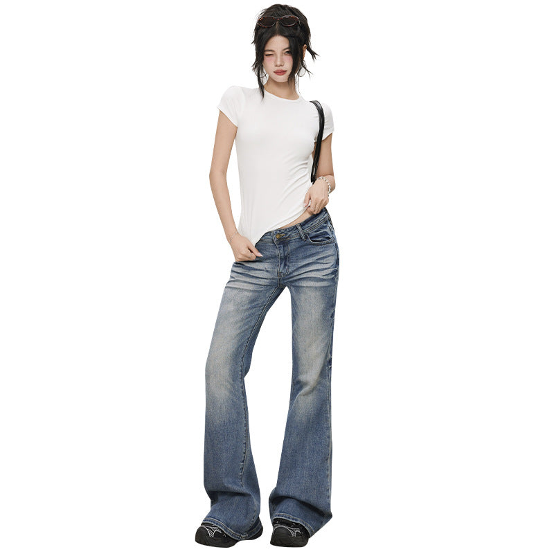 Women's Ratio Flared Jeans - Summer Elastic Fitted Trumpet Pants