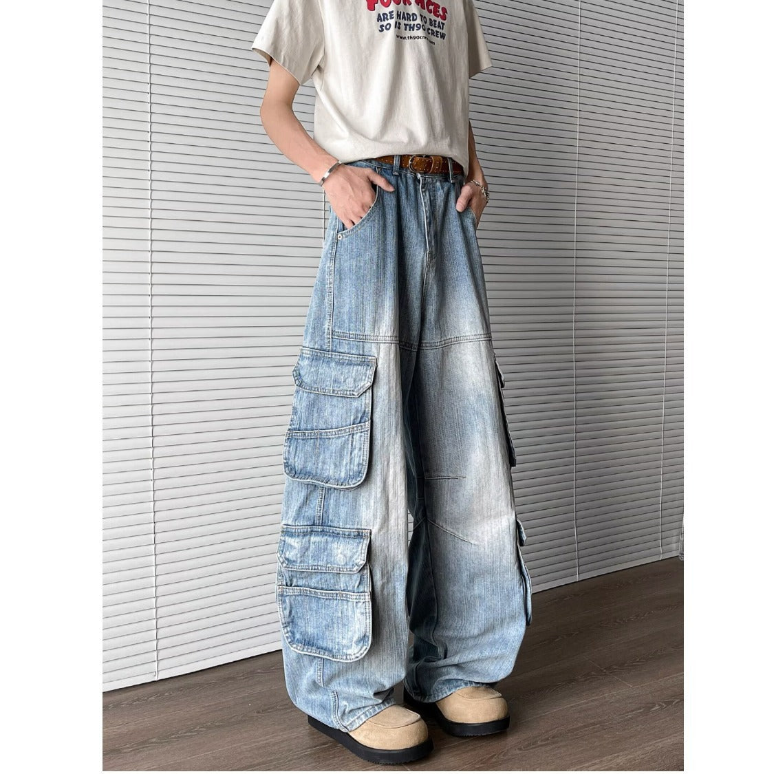 Summer Loose Fitting Wide Leg Pants for Men