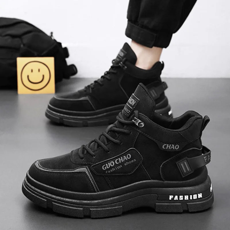 Men's Casual High Top Ankle Boot Work Shoes