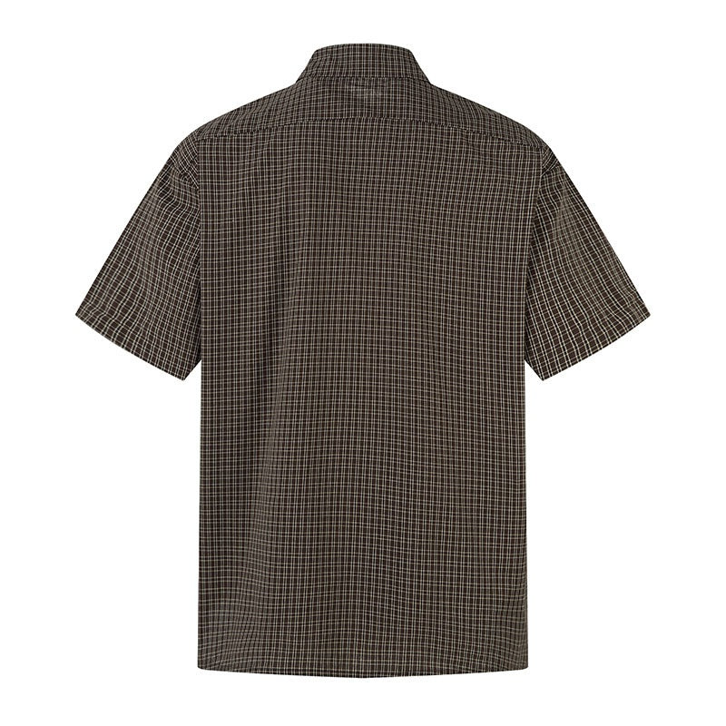 Retro Plaid Short Sleeve Shirt