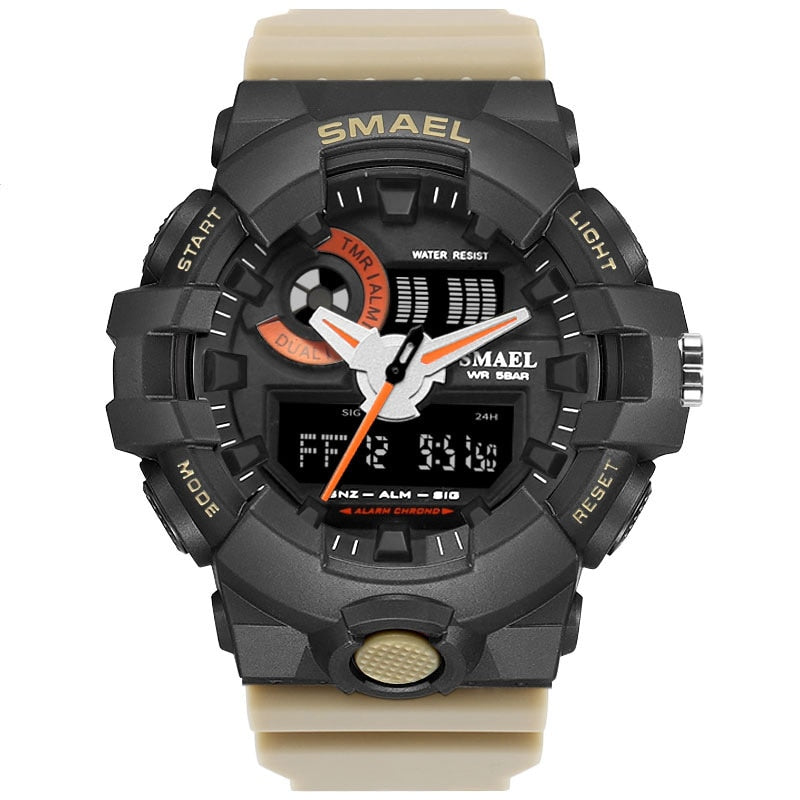 Men's Military Sports Watch  - Analog & Digital