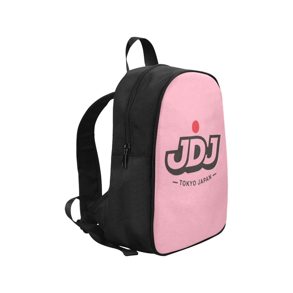 JDJ Logo Canvas Backpack Durable Cotton With Laptop Compartment
