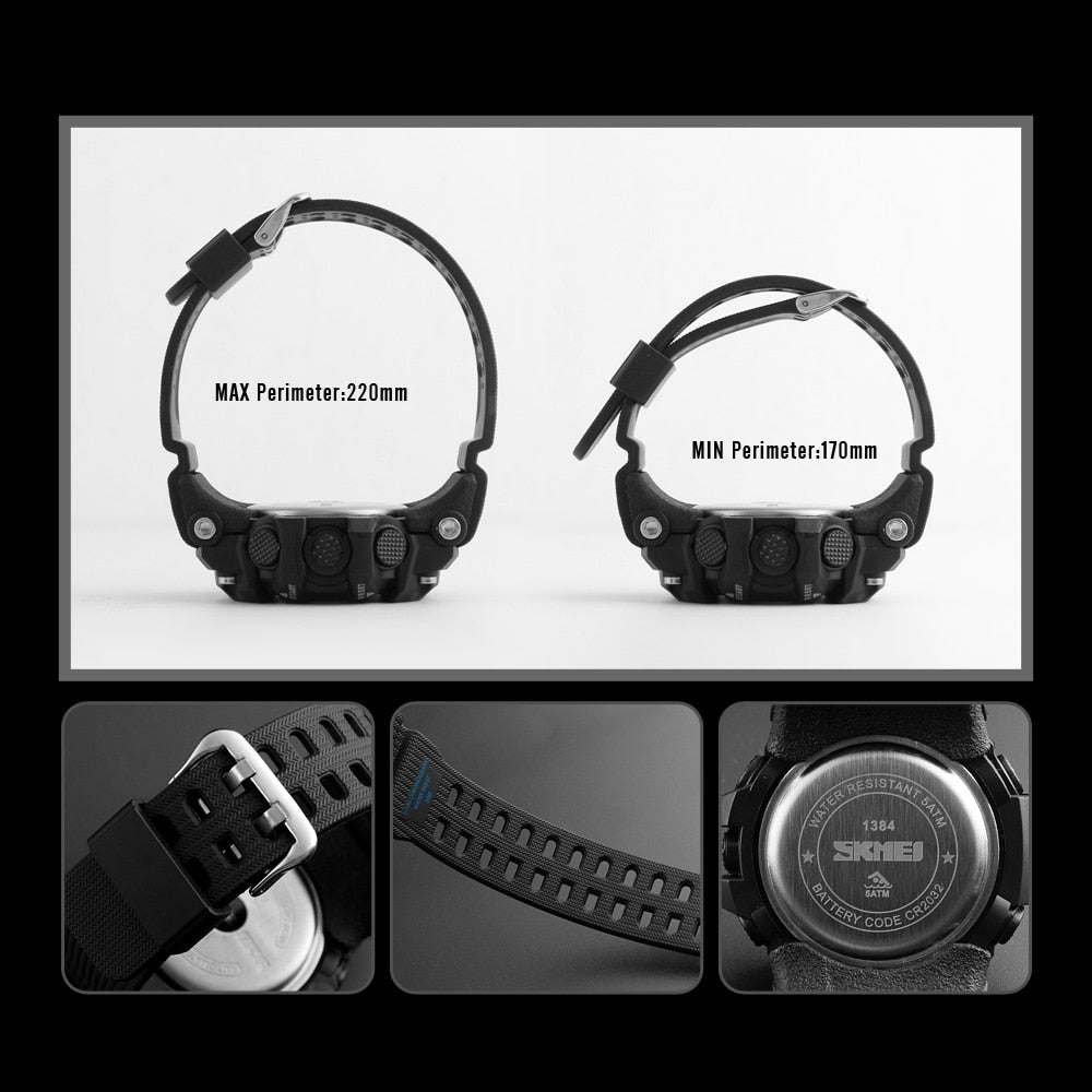 Waterproof LED Electronic Digital Wristwatch Stopwatch