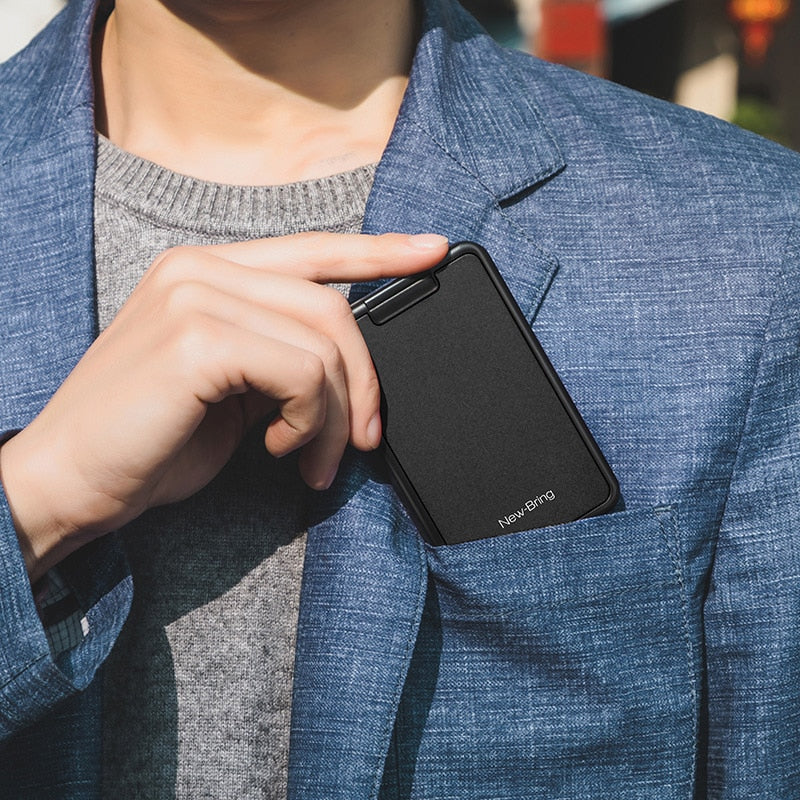 Slide Wallet RFID Blocking - Carbon Fiber Card Holder