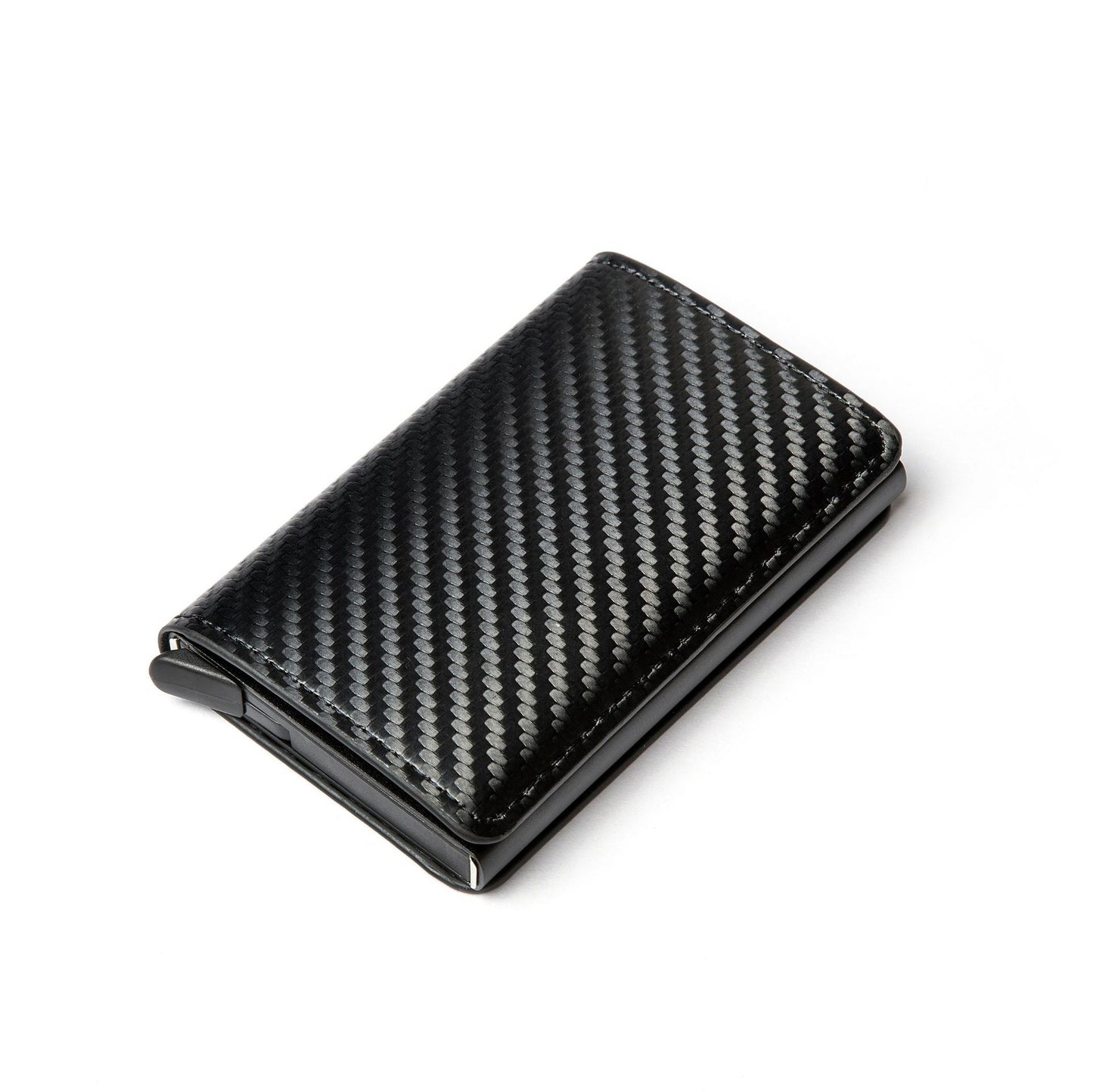 Carbon Fiber Anti-Magnetic Card Case - Aluminum Alloy RFID Anti-Magnetic