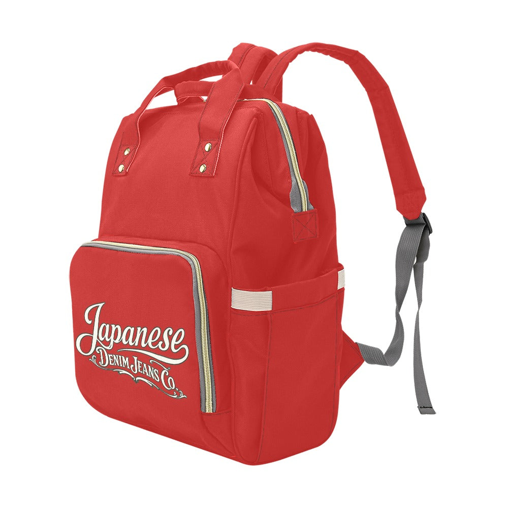Japanese Denim Jeans Logo Backpack