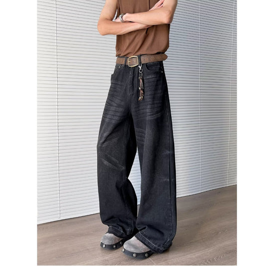 Retro Washed Loose Straight Leg Hanging Casual Pants