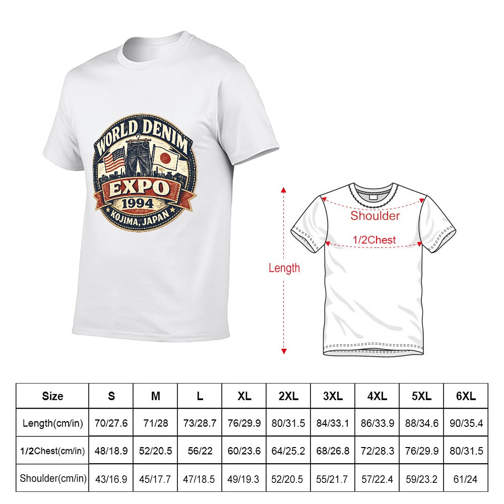 World Denim Expo 1994 Short Sleeve Cotton T-Shirt - White