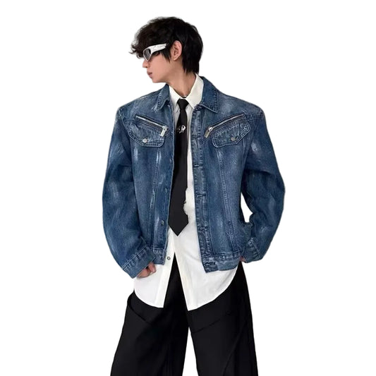 Men's Washed Denim Jacket