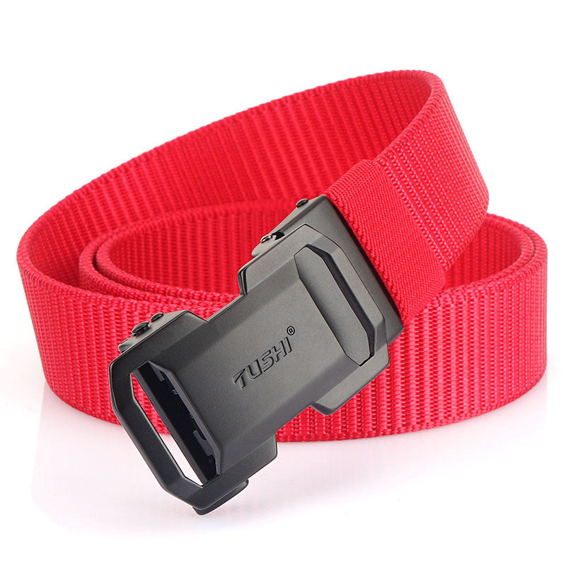 Men's Versatile Automatic Buckle Nylon Belt