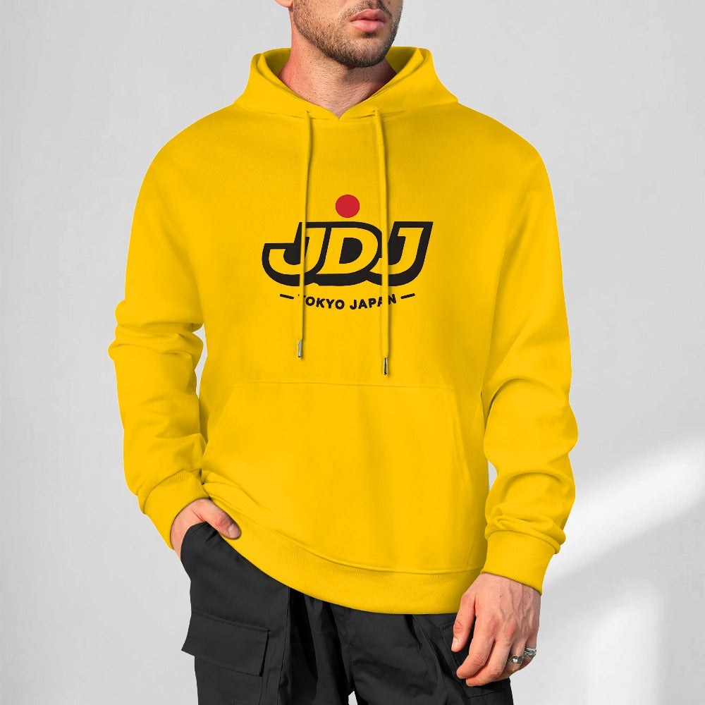 JDJ Tokyo Logo Pure Cotton Hoodie - Yellow