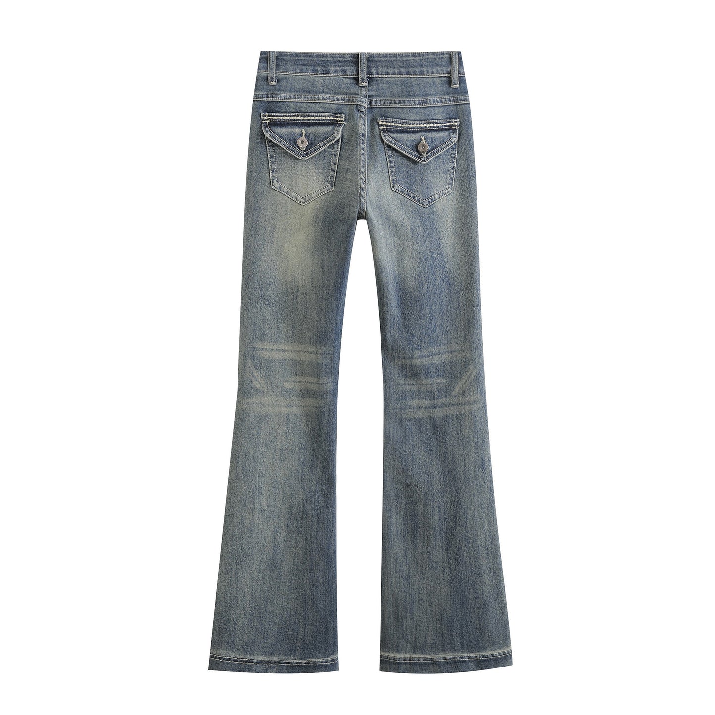 Elastic Slim Fit Flared Pants for Effortless Style