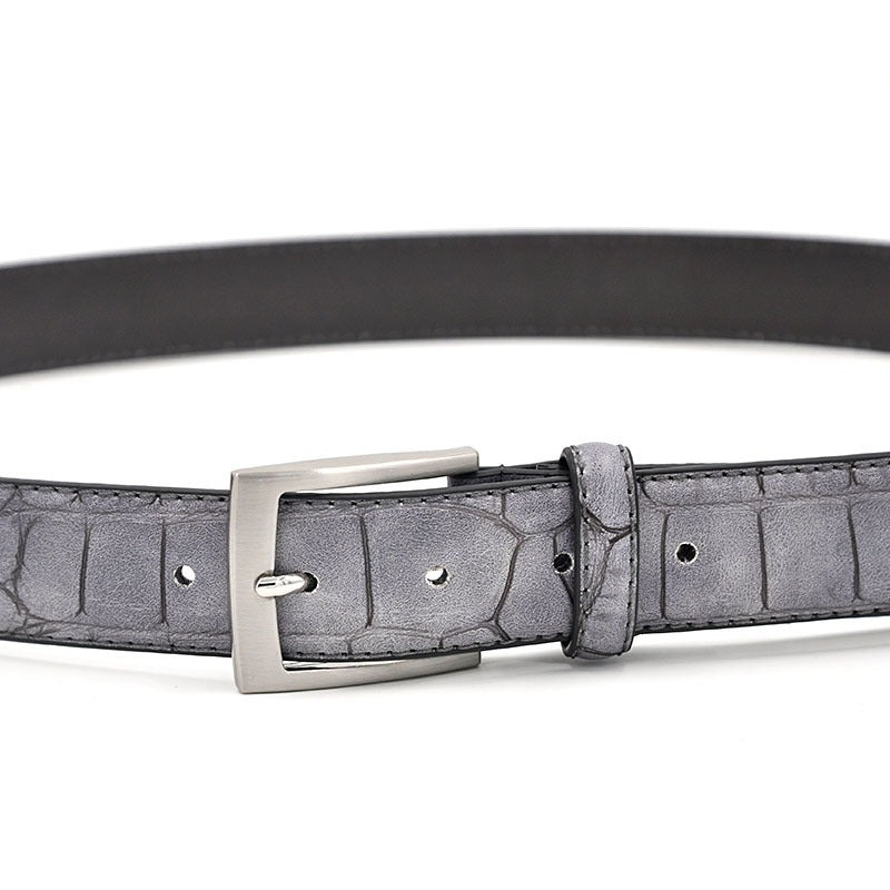 Men's Leather Pin Buckle Belt