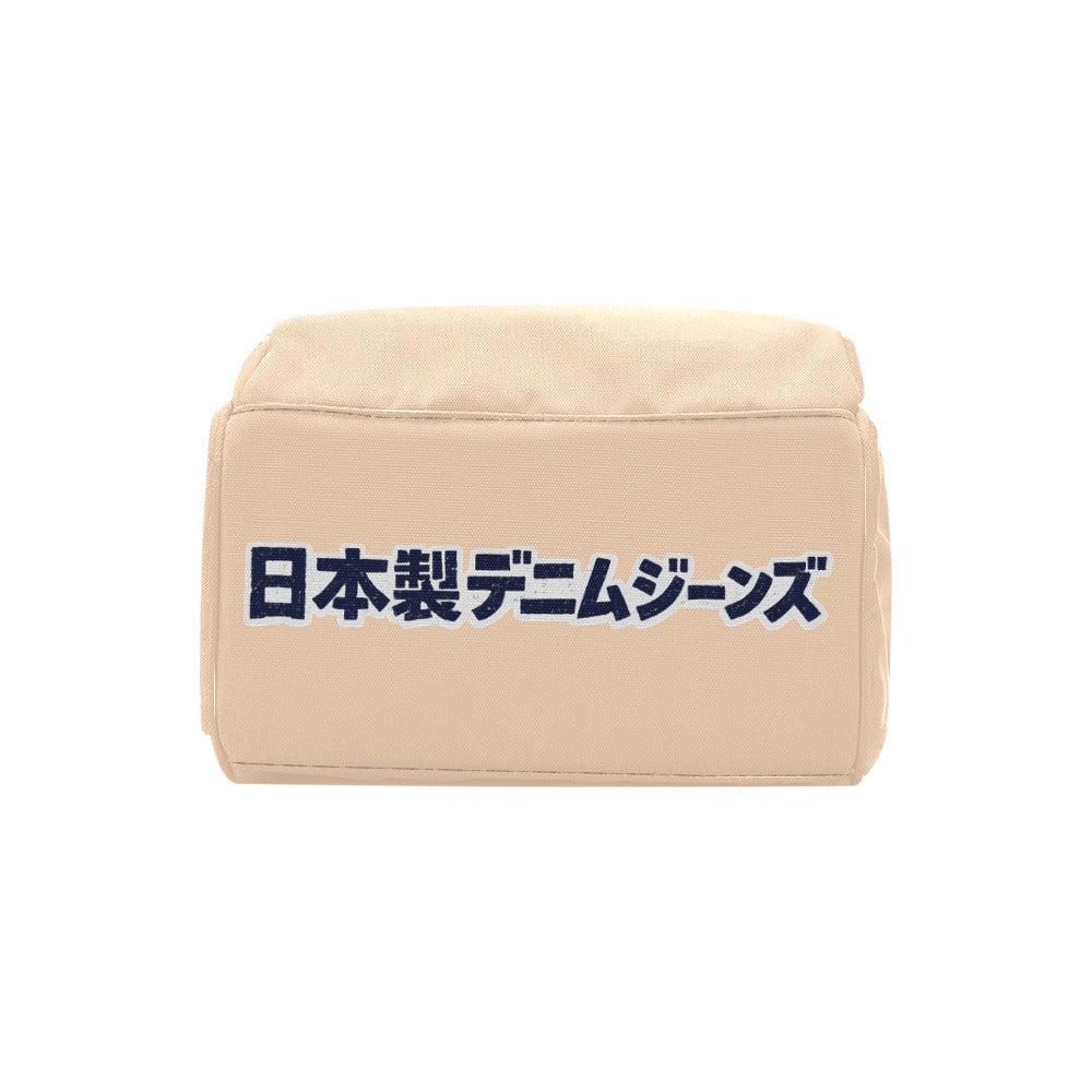 Japanese Denim Jeans Logo Backpack