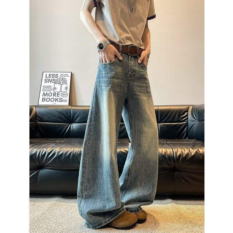 Bamboo Patterned Loose Casual Wide Leg Pants