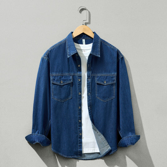 Men's Thickened Denim Shirt